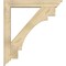 Ekena Millwork Merced Traditional Rough Sawn Bracket w/ Offset Brace, Douglas Fir, 6"W x 34"D x 38"H BKT0604X34X38MRC01RDF - alternate 2